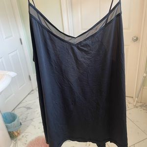Black lulu float mesh tank - size 8